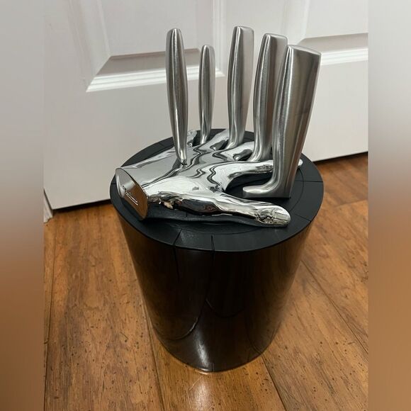 Raffaele Iannello Five Finger Fillet Kitchen Knife Block Set with Five Knives - Picture 1 of 12